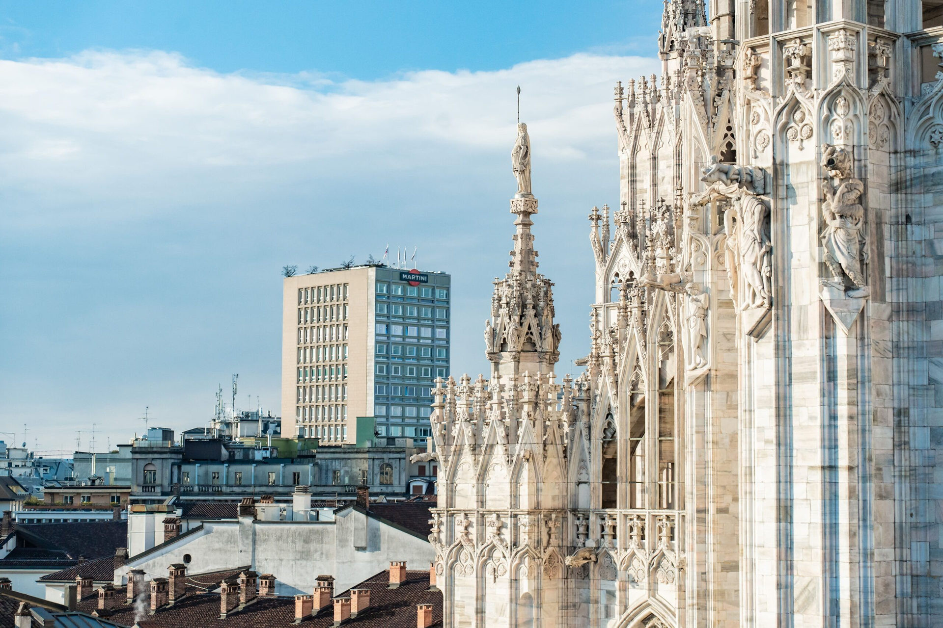 Il Duomo di Milano visto dal terrazzo dello Studio Bandera